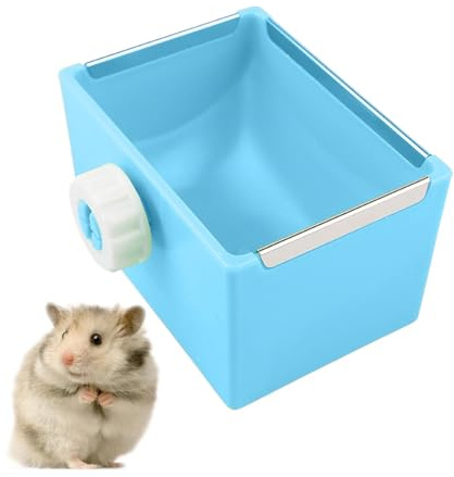Hogvinnatil Cuenco para hámster, plato de comida para hámster, dispensador de comida para mascotas, cuenco de alimentación para hámster enano, Rennel, hurón, erizo, chinchilla conejito