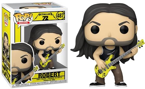 Funko Pop! Rocks: Metallica - Robert - 72 säsonger - Samlarobjekt vinylfigur - Presentidé - Officiella varor - Leksaker för barn och vuxna - Musikfans - Modellfigur för samlare | Officiell gadget - samlarfigur i vinyl för utställning - födelsedagspresent för fans och samlare