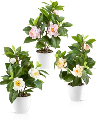 PASCH konstgjorda blommor (kamelia (Trio))