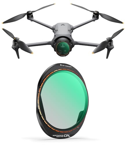 K&F CONCEPT Filtro Polarizador Circular CPL Compatible con dji Mavic 4 Pro, Vidrio Óptico HD Multicapa Accesorios para Lente de Cámara de Dron, Sin Tinte y Reflejos