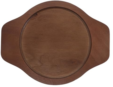 Angoily Base de Madera para Cuencos de Piedra con Protección Térmica Antideslizante Soporte Ovalado para Ollas Calientes Mantel Aislante para Cocina y Reuniones