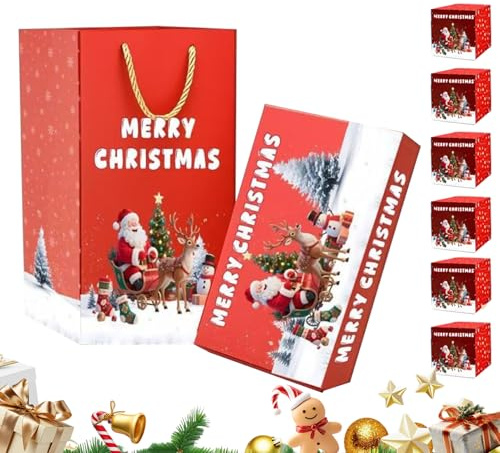 Boîte Explosive Cadeau De Noël, Étui À Billets Pop-up, Étui Rebondissant Réutilisable Pour Les Souvenirs À Enveloppe Rouge, Rebondissante Pliante De Luxe Fantaisie À Faire Soi-même