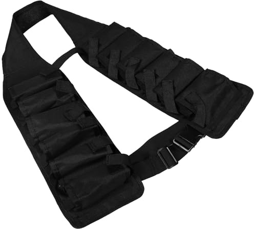 Housoutil Ceinture Porte-bière Noire Multifonctionnelle pour Homme et Femme, Bandoulière Réglable Confortable en Matériau Doux, pour Camping, Barbecue et Randonnées en Plein Air, Accessoire