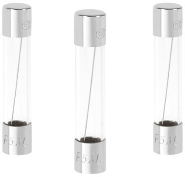 Debflex 715946 - Fusibile in vetro, 6 x 32 mm, 250 V, 3 pezzi