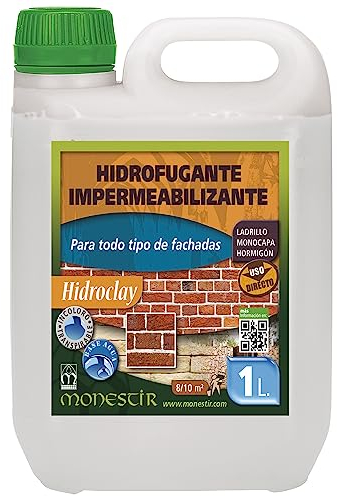 MONESTIR - Hidroclay Hidrofugante Impermeabilizante de Fachadas, 1L