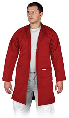 Leber&Hollman LH-COATER_CXXL Bivico - Delantal de protección (talla XXL), color rojo