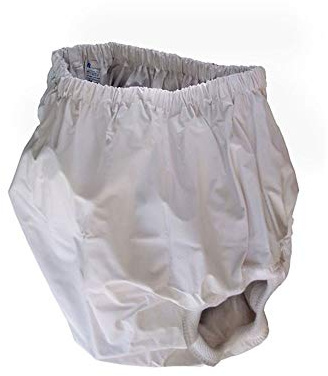 Mobiclinic®, Wasserdichter pvc-schal, Inkontinenzhilfe, Flexibel und waschbar, Wiederverwendbar, Geschlossene ausführung, Weiß, Größe 10 (90-100 cm taillenumfang), Unisex