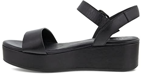 Ecco Damen Plateausandalen, Schwarz (Black 1001), 39 EU