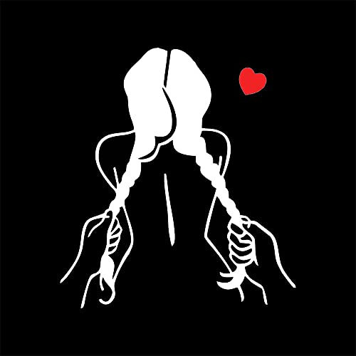 Autocollants et décalcomanies de voiture sexy pour voiture, pare-chocs, camions, véhicules, fenêtres, moto de course, décoration murale, autocollants amusants en vinyle pour homme (blanc)