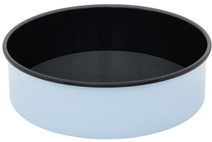 Riess, 0494-028, Tortenform Ø 26cm, BACKEMAILLE BLAU, Emaille, Volumen (empf.): 3,1 Liter, Herstellung in Österreich, LBH: 27,5x27,5x8,1cm, 1,064kg, Backform, Spülmaschinenfest, Ofenfest