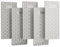 CWOVRS Diamant Schleifstein, 5PCS Diamant Messerschärfer Honigwabenoberflächenplatte mit rutschfester Basis für Scherenmesser Werkzeuge im Freien von grob bis besonders fein 200/400/600/1000/2000#