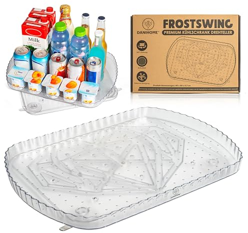 DANIHOME® Frostswing – Kühlschrank Organizer für maximale Übersicht, Multifunktionales Drehtablett, Praktischer Küchen Organizer, Drehteller Organizer, Perfekte Küche Aufbewahrung & Organisation
