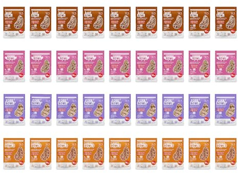 Dog Heroes Cibo Umido Congelato per Cani Maiale + Manzo + Pollo + Tacchino (55%) | Monoproteico | Senza cereali | 100% naturale | Preparato in Italia | Multipack 36x650g