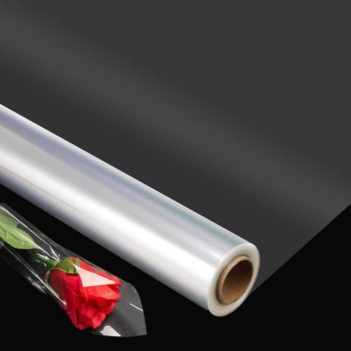 Cellophane Wrap Roll 88cm x 30m – Clear Cellophane for Hampers, Gifts, Easter Wrapping, Birthday Wrapping Paper, Flower Wrap, Plastic Wrap for Basket & Craft Packaging