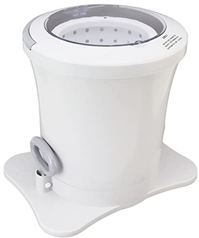 EMUKOEP Aparato de Deshidratación Manual Eléctrico, Libre, Lavadora Seca con Mano de Mano de Gran Capacidad de (Blanco)