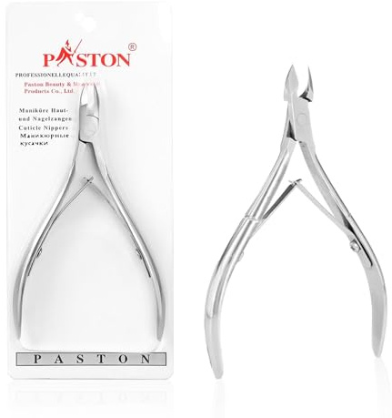 Fysaran Nagelhautzange, Professionelle Nagelhautschere, Edelstahl Nagelhautentferner Hautzange, Doppelfederkonstruktion Nagelzange, Nagelhautschieber Cuticle Remover zum Manicure Home Salon Use