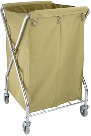Jantex Servo-X Wäschewagen 220 Liter, klappbarer Hotel-Schmutzwäsche-Wagen, Schmutzwäsche-Wagen, Abmessungen: 985(H) x 620(B) x 620(T)mm, Stoffbeutel lässt sich vom Rahmen lösen, 4 Lenkrollen, L616