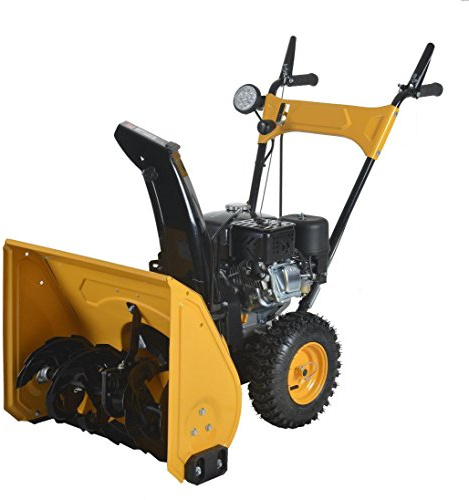 Varan Motors KCM24LED - Máquina quitanieves de gasolina Loncin 196 cc con motor de arranque eléctrico e iluminación LED