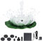 Skystuff Solar Water Pump, 1.2W Lotus Solar Fountain Pump with 5 Nozzles, Garden Pond Pump for Water Feature, Fountain, Pool, Bird Bath, Garden