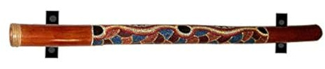 KR Ideas Standard Horizontal Didgeridoo Wall Mount (Made in the USA) (Brown)