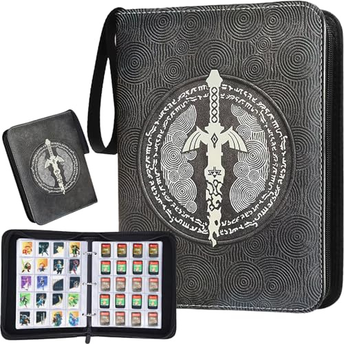 CHIKIXSON Samlaralbum korthållare för Amiibo-kort, 400 Amiibo MINI samlarkortalbum hållare, Zelda Tears of the Kingdom Amiibo-kort, samlaralbum för NFC Switch spelkort, dagkort (3,8 x 3,3 cm)