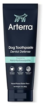 Remineralizing Dog Toothpaste – Vet-Grade, with Nano-Hydroxyapatite, Reverses Early-Stage Decay, Cleans Teeth, Removes Tartar, Freshens Breath by Arterra Pet Science, Plant-Based, Natural Flavor, 4oz