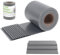 Sunnylaxx Frangivisto Recinzione Schermi di Privacy Protetto, 450g/m² PVC Schermo da Giardino 35m x 19cm con Strisce di Fissaggio, Esterno Balcone,Grigio Chiaro