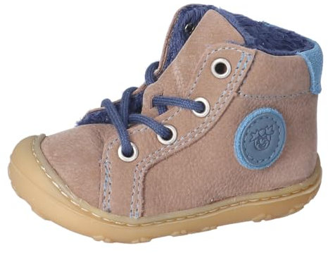 RICOSTA Unisex Winterstiefel Georgie, Baby und Kleinkinder Lauflernschuhe, Weite: Mittel, lose Einlage, terracare, Schoko/blau (271), 21 EU