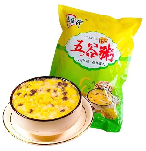 Cereal porridge【10/20bags】breakfast porridge,Corn and black rice porridge,healthy nutrition instant porridge,brewing easy coarse grain porridge,vegetarian,delicious snacks gifts (1000g（20bags）)