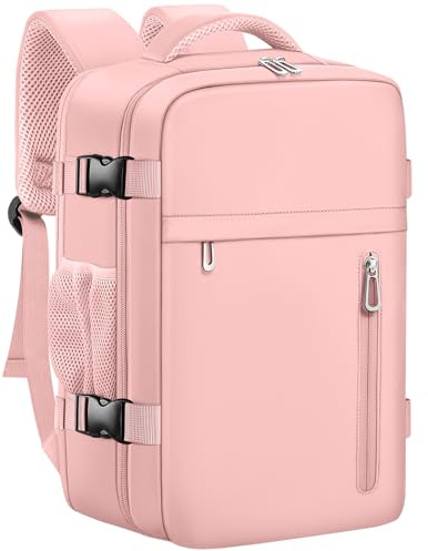 OTAHGK Mochila de Viaje Cabina Avion 40 x 20 x 25 para Ryanair Equipaje de Mano Maletas de Cabina Bolsa de Viaje Hombre Mujer mochila informal para computadora portátil -Rosa