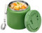 Itslife Termo para Comida 760ml, Recipiente Térmico para Comida Acero Inoxidable con Cuchara, Contenedor Térmico Fría y Caliente, Fiambrera Aislante para Picnic, Escuela y Oficina, Verde