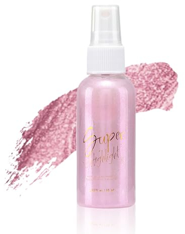 Spray de Poudre Paillette, Poudre Scintillante Maquillage pour Peau, Visage, Cheveux et Vêtements, Body Glitter Spray Imperméable à Séchage Rapide pour Halloween, Fête, Noël, 60ml (Rose)