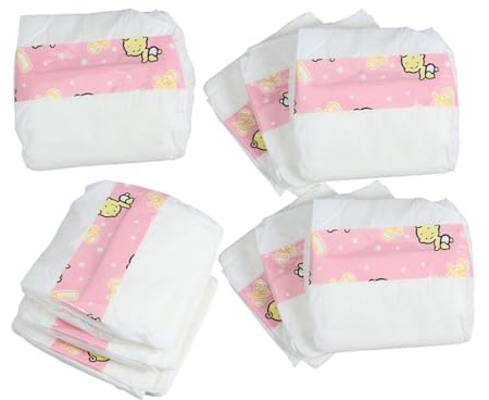 MOLUCKFU Set 10 Pannolini Giocattolo per Bambole 18 Pollici Accessori per Bambole in Materiale Sicuro Pannolini di Ricambio per Gioco di Cura e Simulazione
