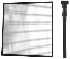 Leftwei Riflettore di Luce da 9,4 Pollici, Riflettore Quadrato Flessibile con Foro Filettato da 1/4 di Pollice, Base Magnetica, Staffa Pieghevole e Specchio Multiplo, Ideale per Effetti di Luce