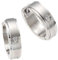 Zeeme Stainless Steel Damen Ohrringe Edelstahl 1,6cm Matt/Glanz Zirkonia grau 346010028