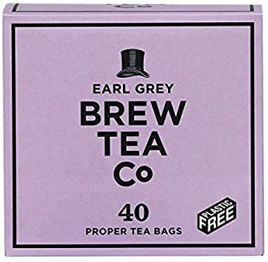 Brew Tea Co - Earl Grey Proper Tea Bags - Light & Fragrant Tea - 40 Tea Bags