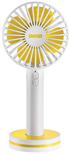 UNOLD 86610 HANDVENTILATOR Breezy, 3-stufige Geschwindigkeitsregelung, Akkubetrieb bis zu 7,5 Std