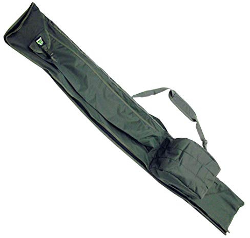 Carp On - Equipaje de pesca 600D VERDE 3 Plus 3 Caña de pesca y carrete (195 x 30 cm) – Para transportar todas tus cañas de pescar y carretes – Uso en la orilla del río o en la orilla [27-2120]