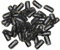 50 Stück Haar Extensions Klips Schwarze Haarclips Haarverlängerung Clips für Extensions Geflochten 6 Zähne U Form Metall Silikon Perücke Haarverlängerung Clip für Frauen Perücken