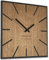 FLEXISTYLE Moderno orologio da parete quadrato in legno ECO 40 cm, silenzioso, effetto legno, quercia, soggiorno, camera da letto, prodotto in UE (Exact 40 cm)