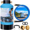 H&G lifestyles ‎Portable Water Softener for RV with Water Hose, Food-Grade Resin 3/4 Brass Fittings 2600 Gallons Softens Hard Water Filtration System for Car Washing Pressure Washing