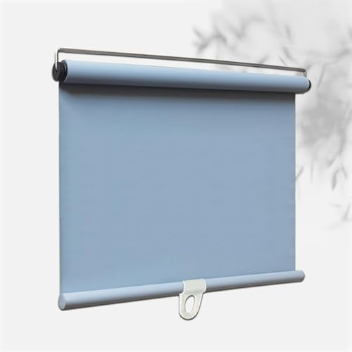 Agashi Tende a Rullo Oscuranti, con a Molla, Retrattili Automaticamente, Senza Forature, Tende Portatili Temporanee per Finestre/Gray/58 * 150Cm(22.8 * 59In)
