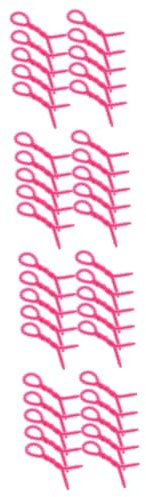 COLLBATH 40 Pcs Hair Curling Perm Rods Flexible Silicone Spiral Hair Rollers Easy to Use Portable Styling Tool for Waves Curls