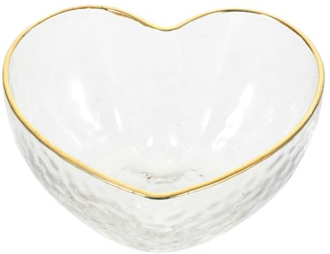 VICASKY Ciotola in Vetro Trasparente Scodella per Dessert e Frutta Resistente al Calore e Design Impilabile per Matrimoni e