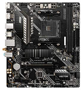 MSI MAG A520M VECTOR WIFI Gaming Motherboard (AMD Ryzen 3000 3rd gen ryzen AM4, DDR4, M.2, USB 3.2 Gen 1, Wi-Fi, DP/HDMI, Micro ATX)