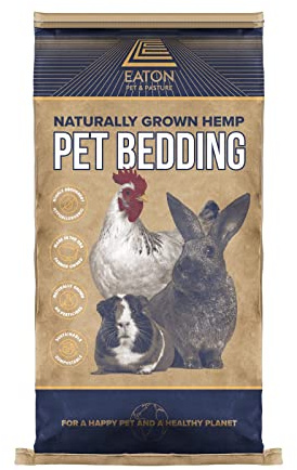 Eaton Pet and Pasture, Naturally Grown Hemp Pet Bedding for Chickens, Nesting Boxes, Rabbits, Hamsters, Small Pets, Highly Absorbent, Hypoallergenic, Eco-Friendly, Farmer Owned 28L
