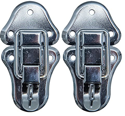 HMF 14986-09 Spannverschluss mit Schlossöse | 2 Stück | 50 x 95 mm | Silber verzinkt