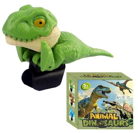 Dinosaurie fingerdockor leksak – realistiska fingerfigurer – presenter till dinosaurier födelsedagsfester, för sensoriska spel alla hjärtans dag strumpa fyllning födelsedagsfirande