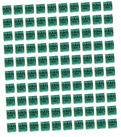 TTETTZ 100 Piezas Anillos para Palomas Anillos para Pájaros Bandas de Identificación Etiquetas para Patas Función de Distinción Rápida Adecuado para Marcado, Irak Verde