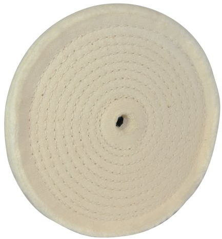 Silverline 105888 Spiralförmig abgesteppte Baumwoll-Polierscheibe 150 mm
